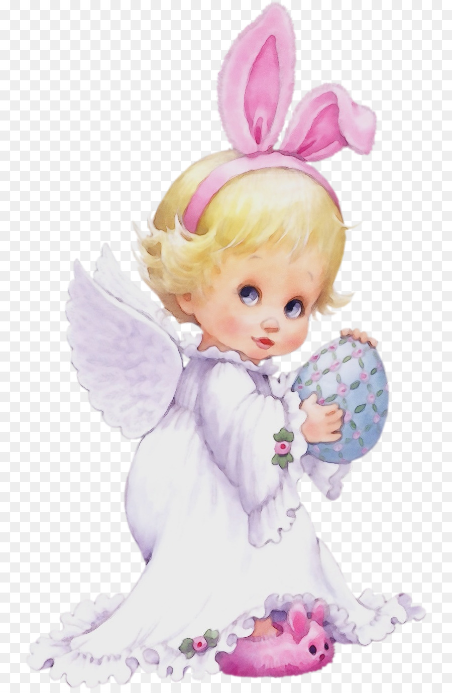 pink doll angel cartoon