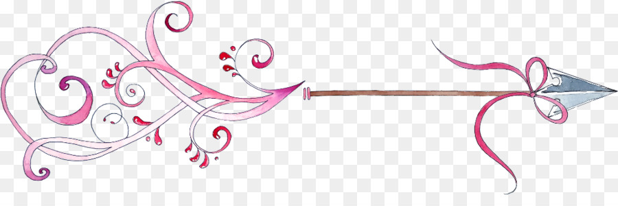 linea rosa - arte della parete della freccia