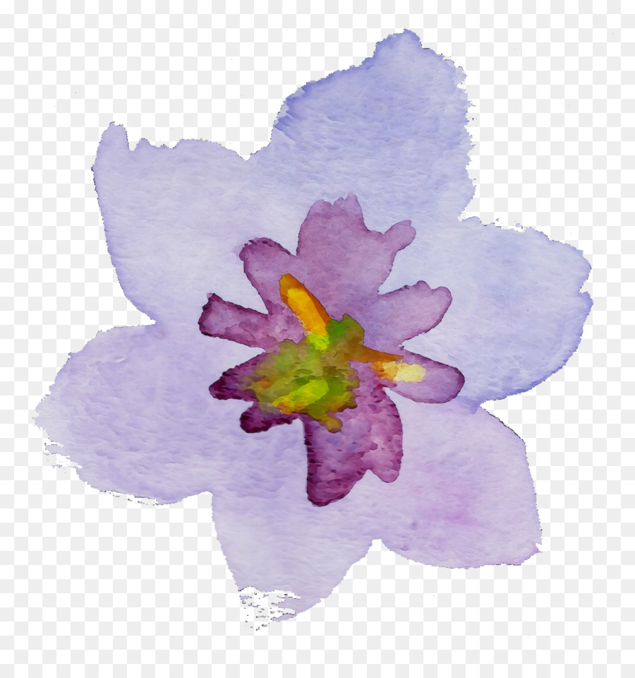 violette Blütenblatt lila Aquarellfarbe - 