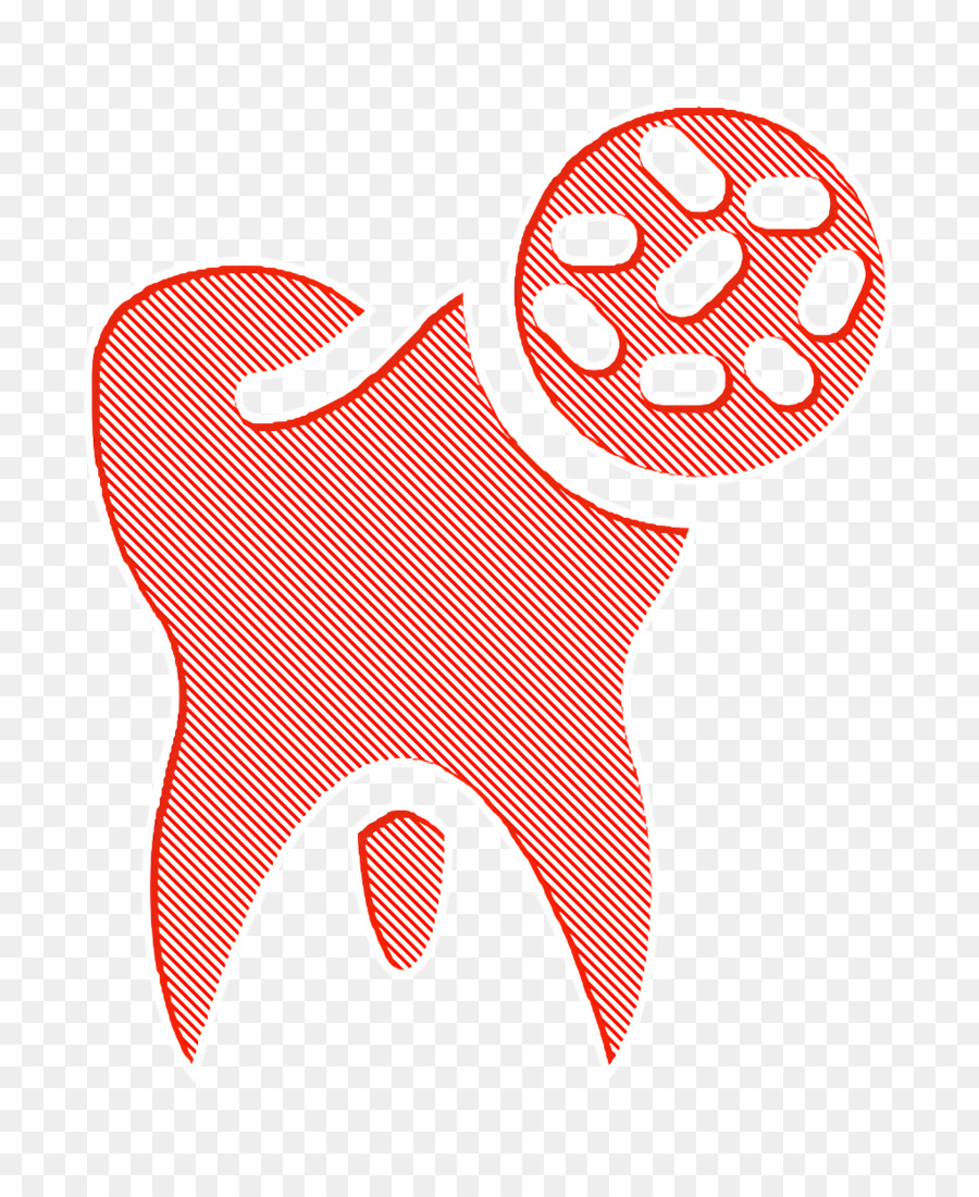 Icona di odontoiatria Icona dentale Icona di batteri - 