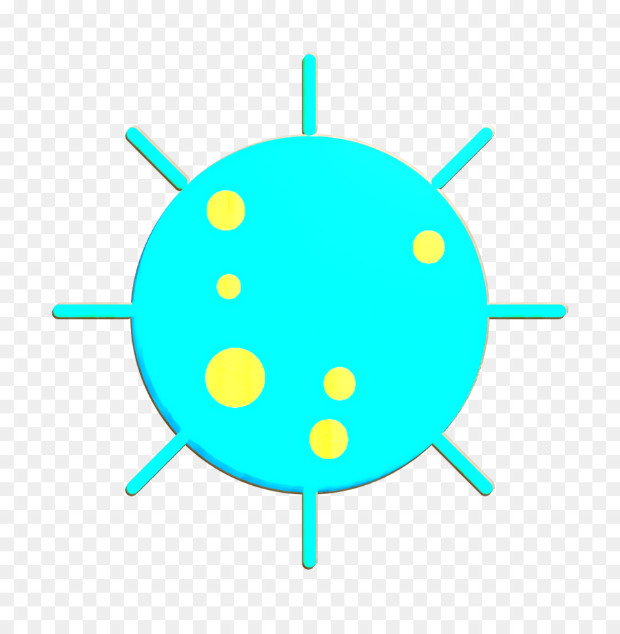 Icona del virus Icona di pulizia Icona dei batteri - 