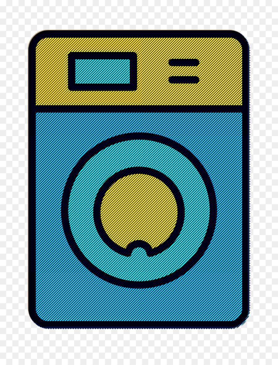 Washing machine icon Furniture and household icon Cleaning icon