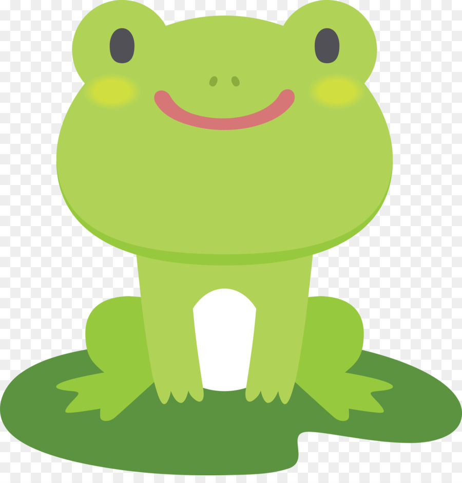 wahre Froschkröte des Cartoon des grünen Frosches - 