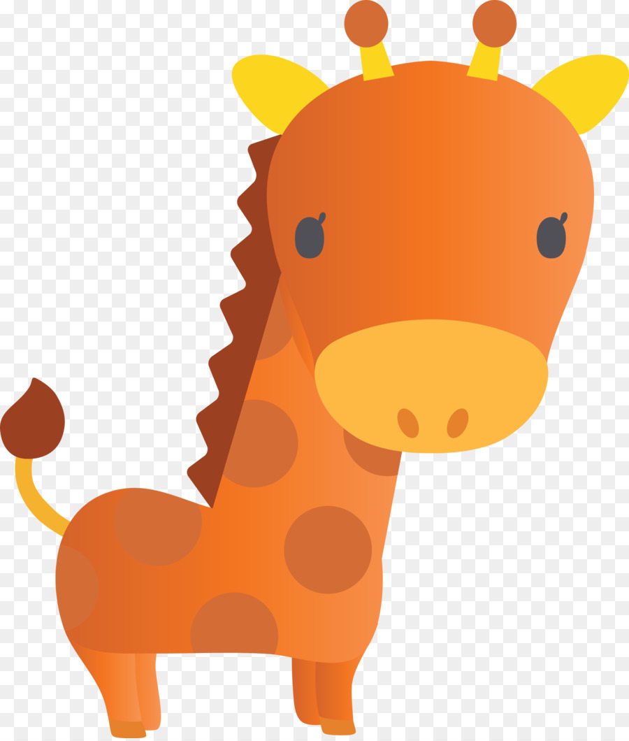 Giraffe Giraffidae Cartoon Tierfigur Schnauze - 