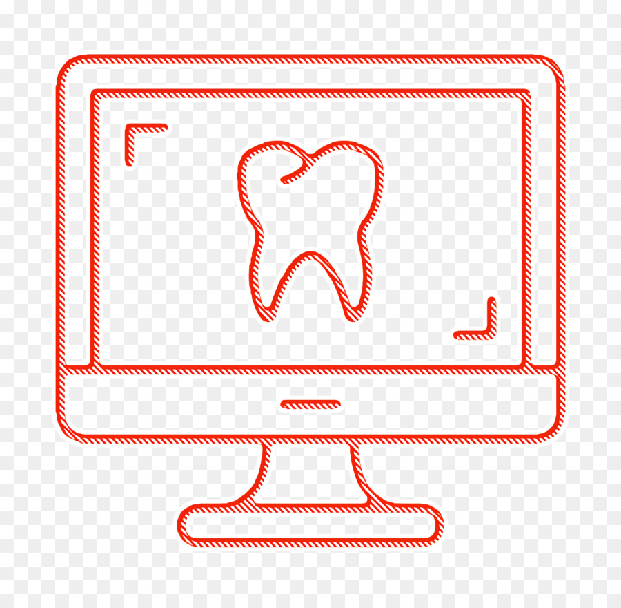 Icona di odontoiatria Icona dentale Icona di ortopantomogramma - 