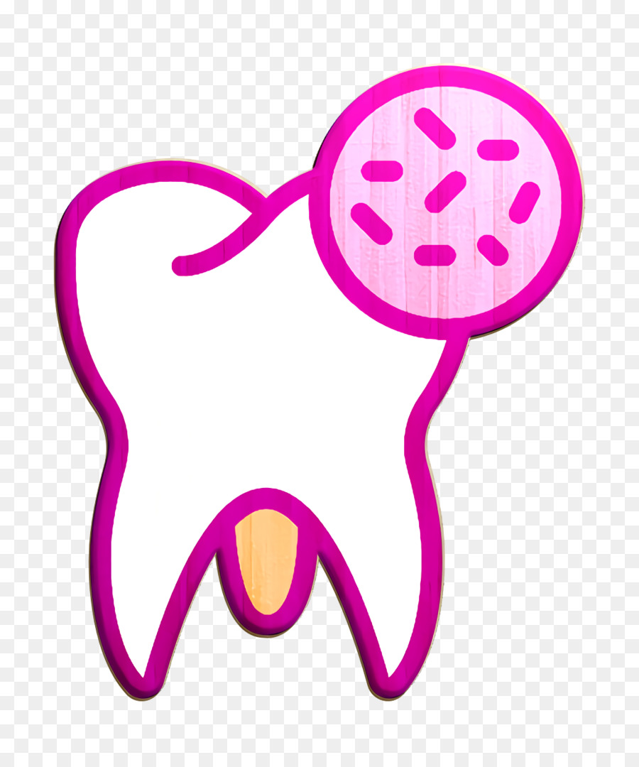Bakterien-Symbol Zahn-Symbol Zahnmedizin-Symbol - 