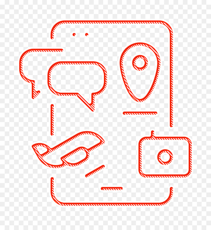 Smartphone icon Travel icon