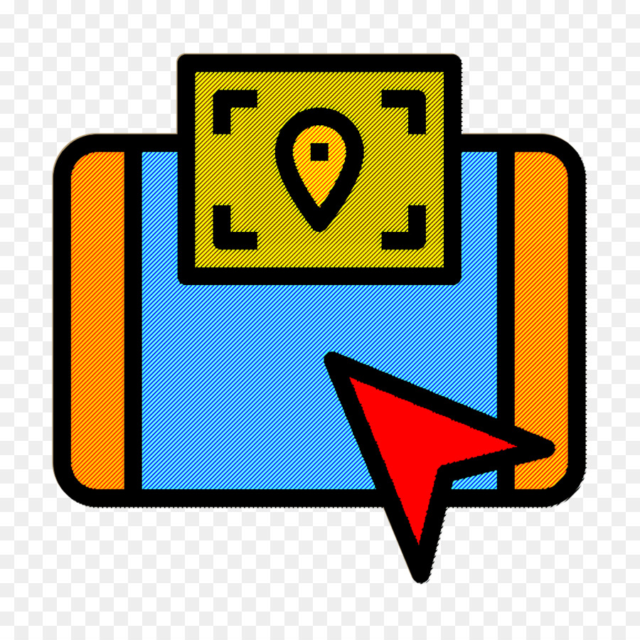GPS-Symbol Navigations- und Kartensymbol - 