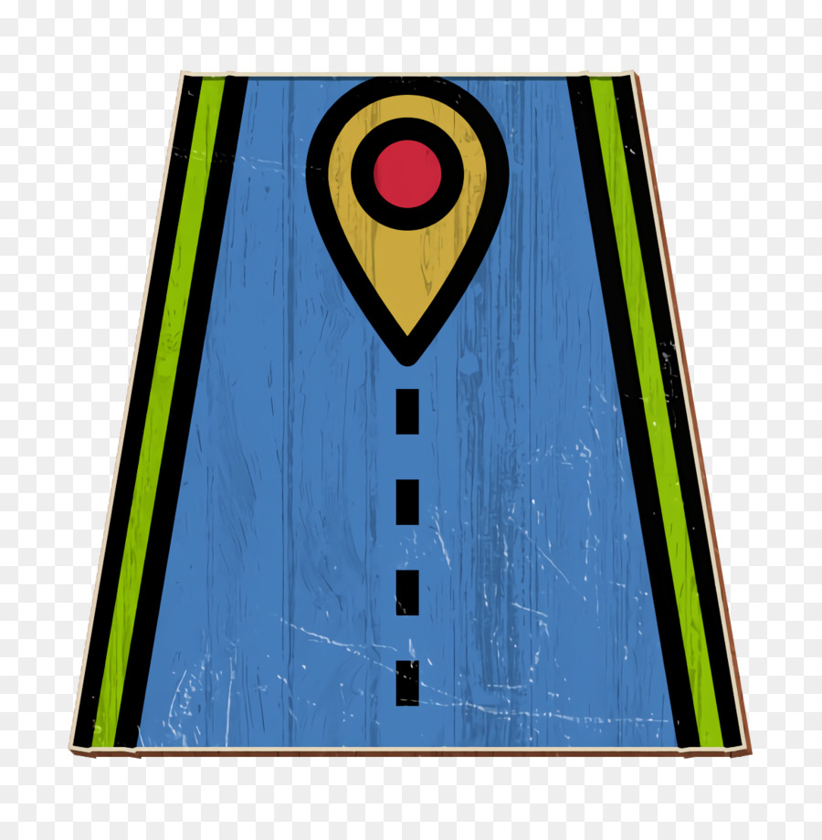 Icona di navigazione e mappe Icona strada Icona percorso - 