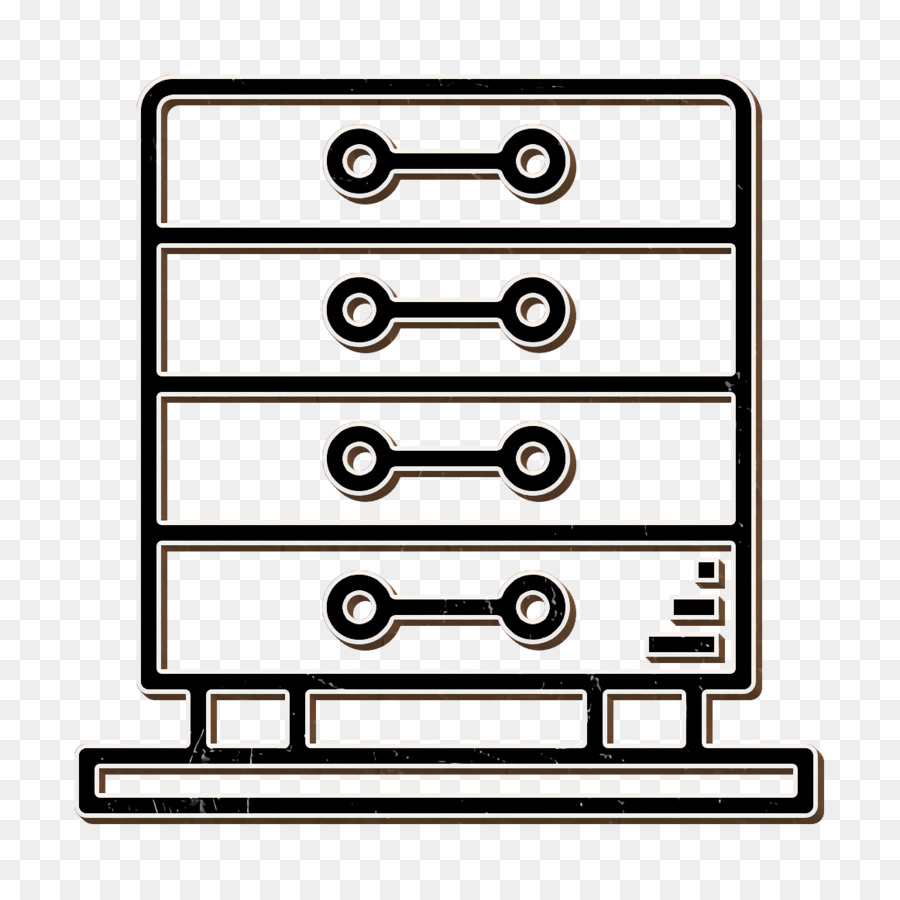 Icona del cassetto Icona dei cassetti Icona dell'attrezzatura domestica - 