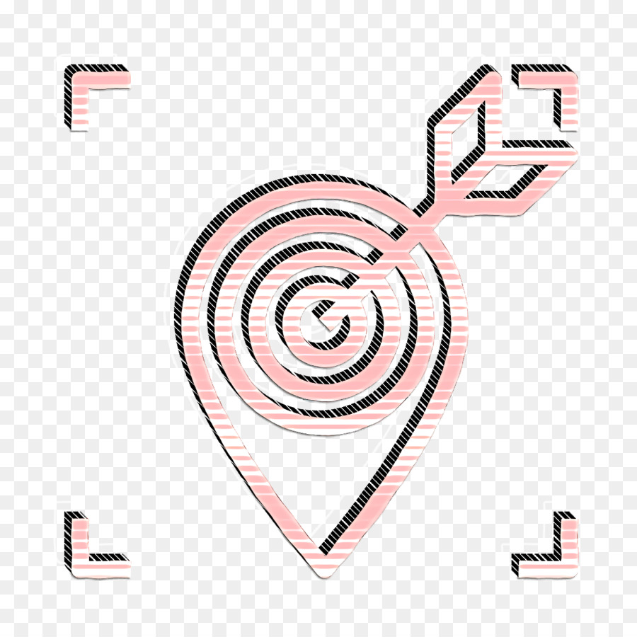 Zielsymbol Navigations- und Kartensymbol Fokus-Symbol - 