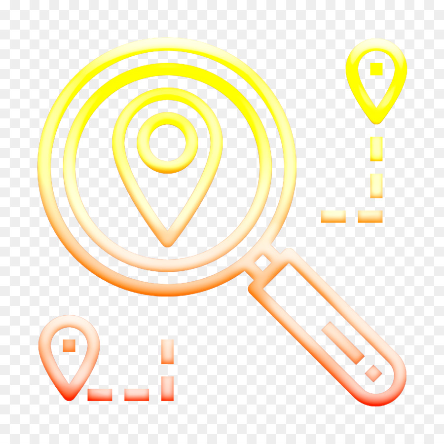 Icona di navigazione e mappe Icona di ricerca Icona di mappe e posizione - 