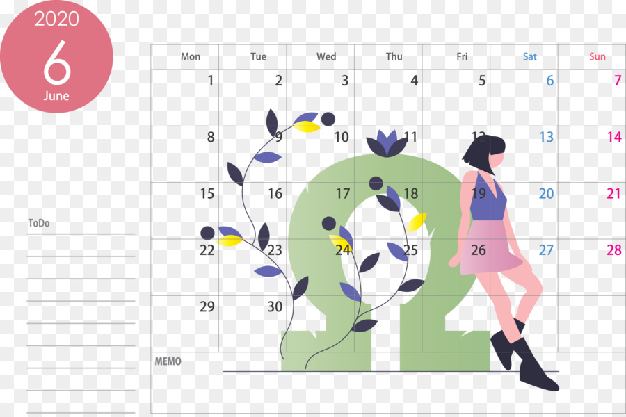 Calendario giugno 2020 Calendario 2020 - 