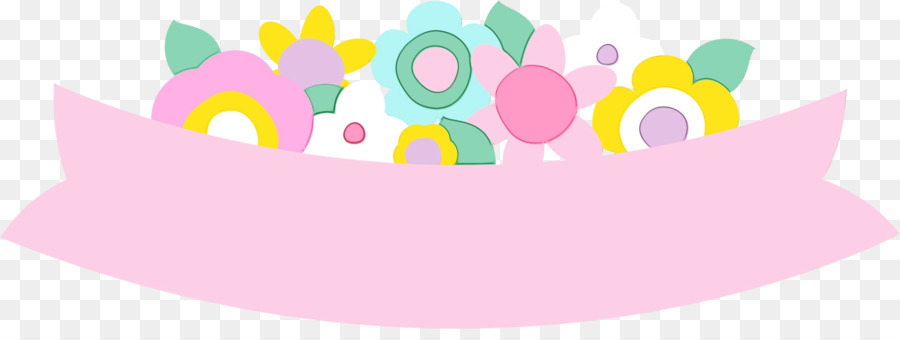 rosa gelber Geburtstagsballon - 