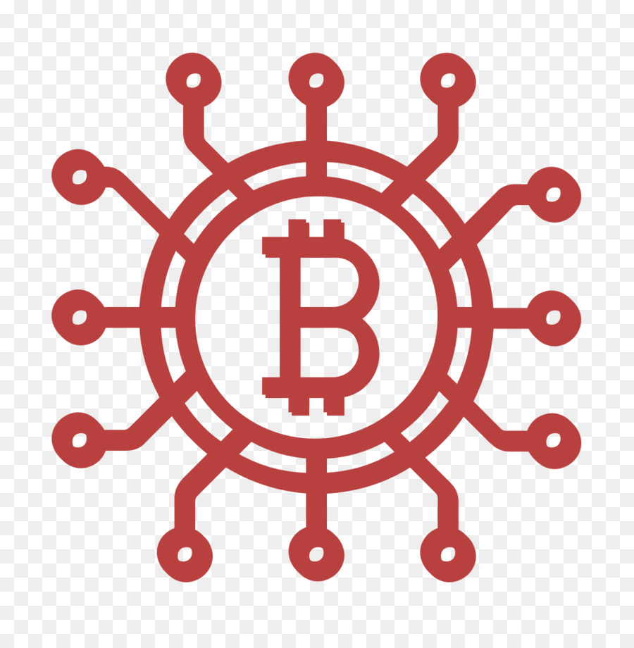 Icona Bitcoin Icona di criptovaluta Tecnologie Icona di disturbo - 