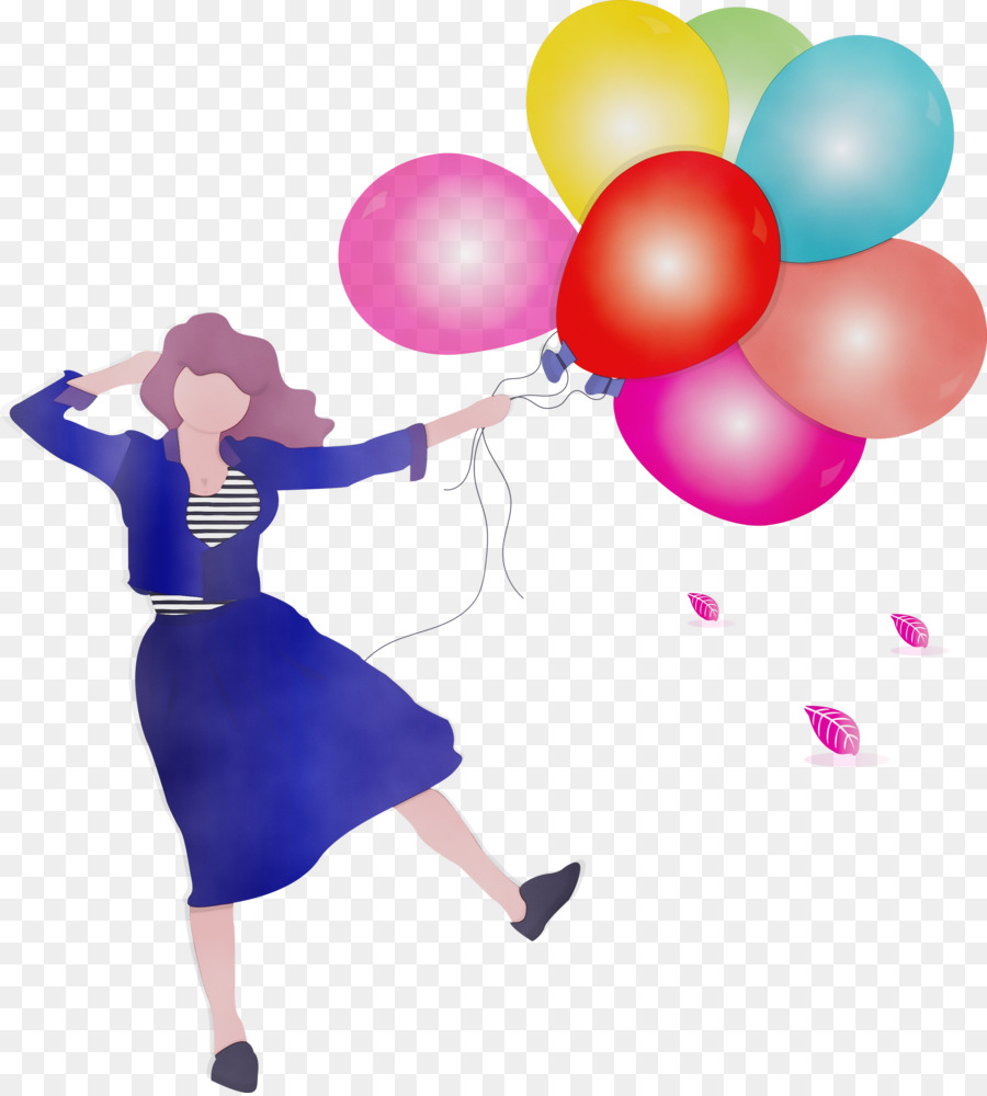 Ballon Party liefern Magenta Geste spielen - 