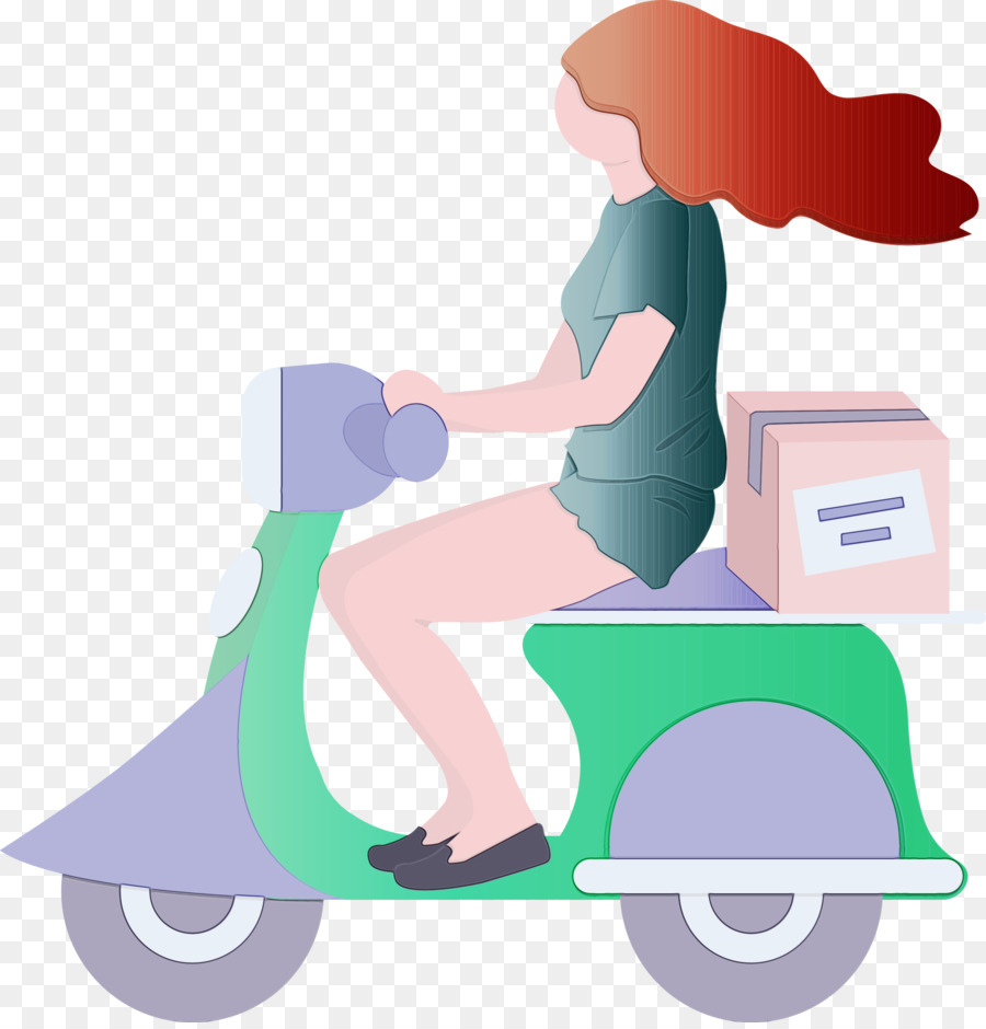 scooter vespa transport cartoon vehicle