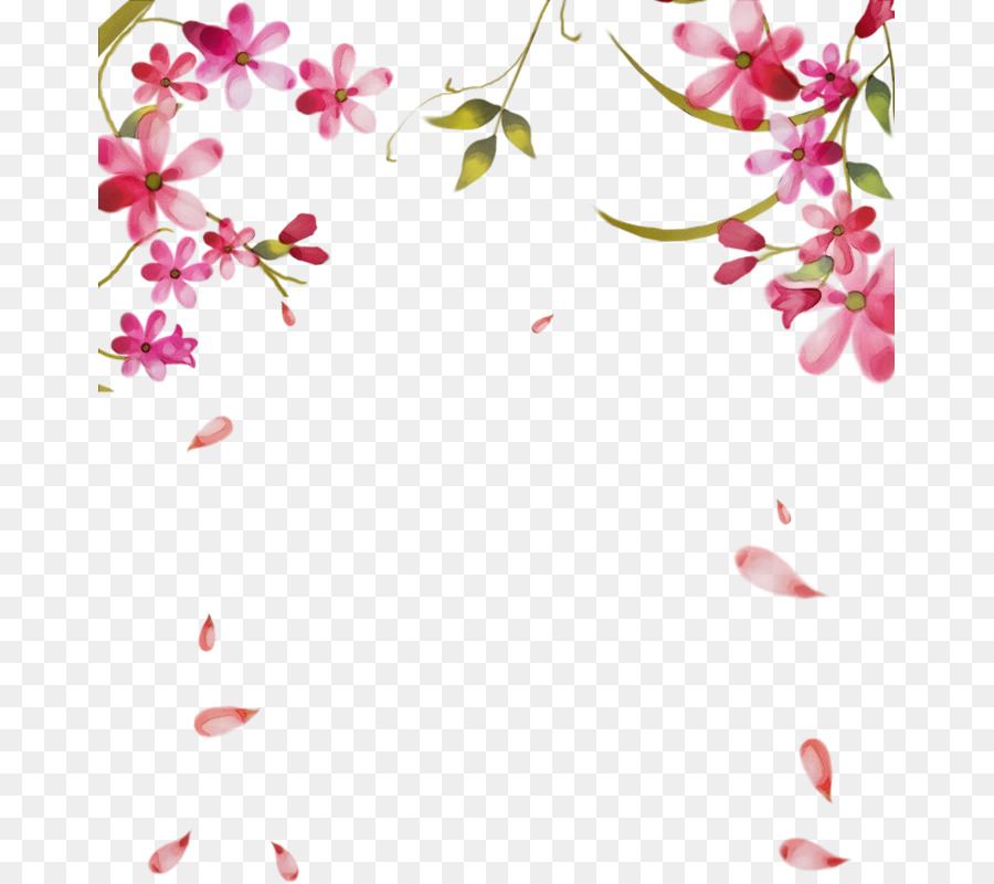 rosa Blütenblattstielpflanze - 