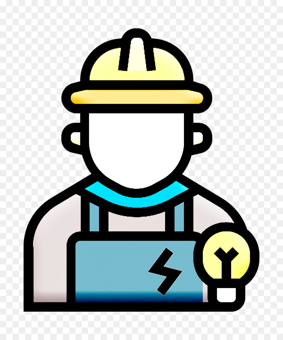Symbol für Jobs und Berufe Elektriker Symbol - 