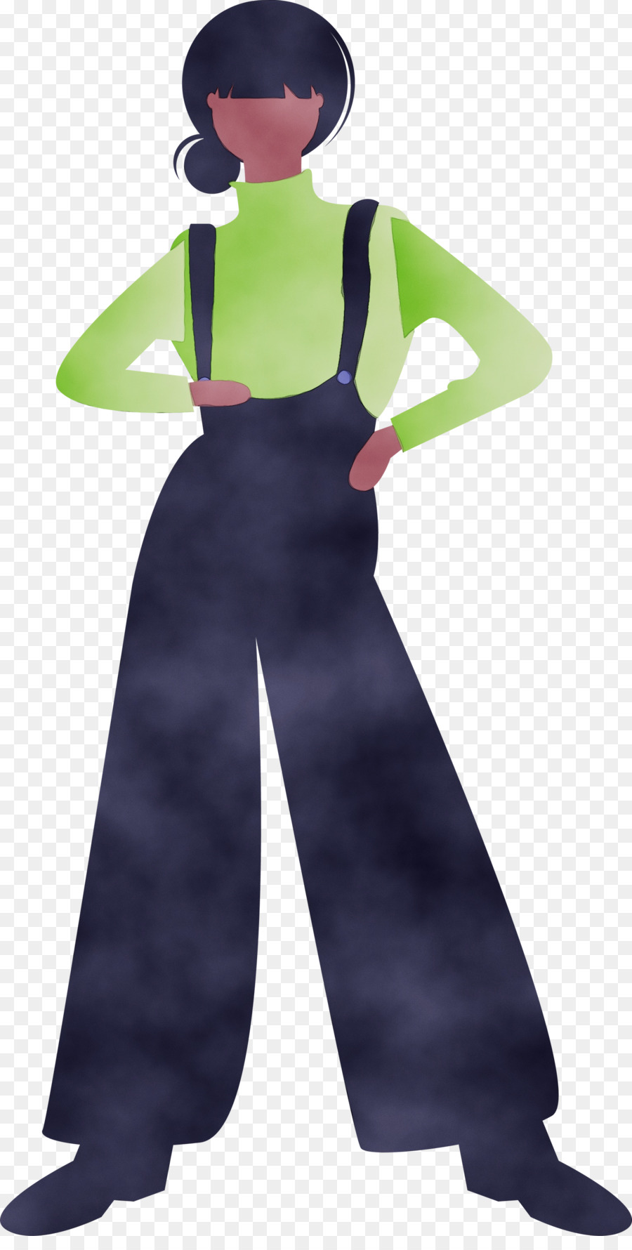 clothing green standing trousers costume