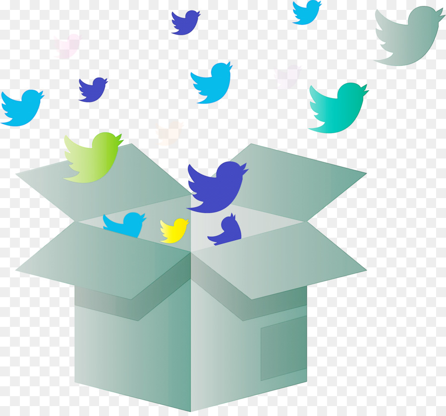 Twitter Vögel geöffnet Box - 