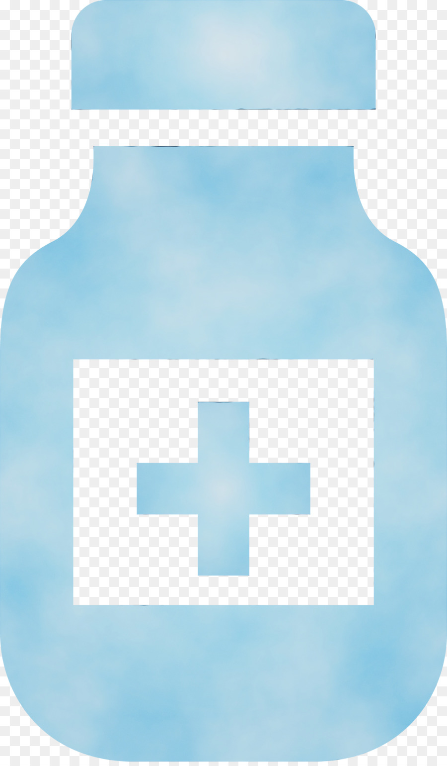 blu turchese aqua turchese bottiglia d'acqua - 