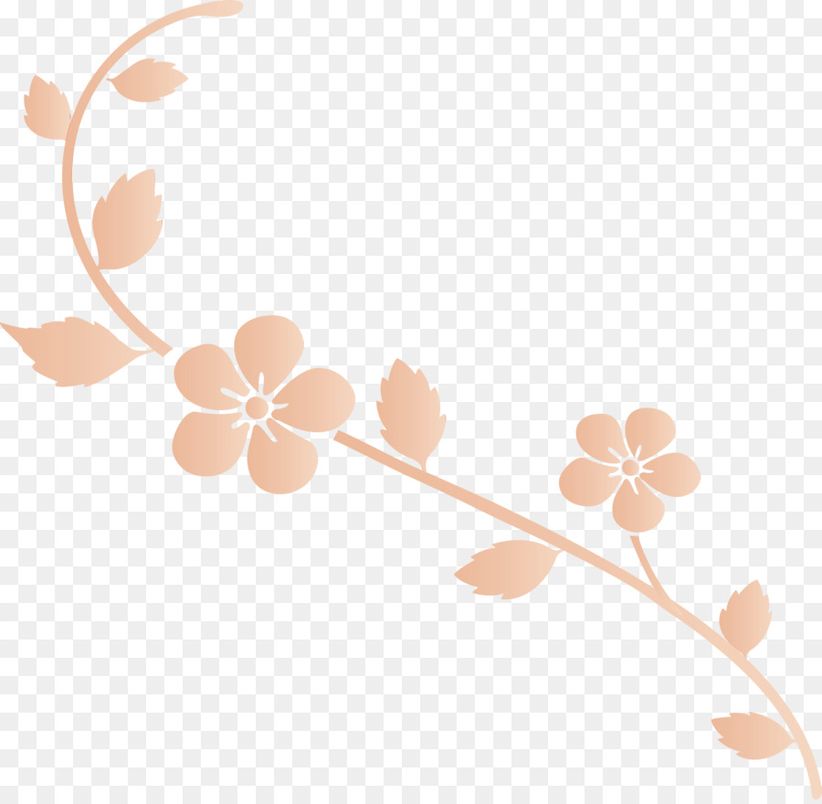 foglia ramo pianta fiore beige - 