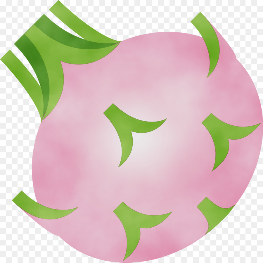 rosa grüne Blattpflanzenfrucht - 