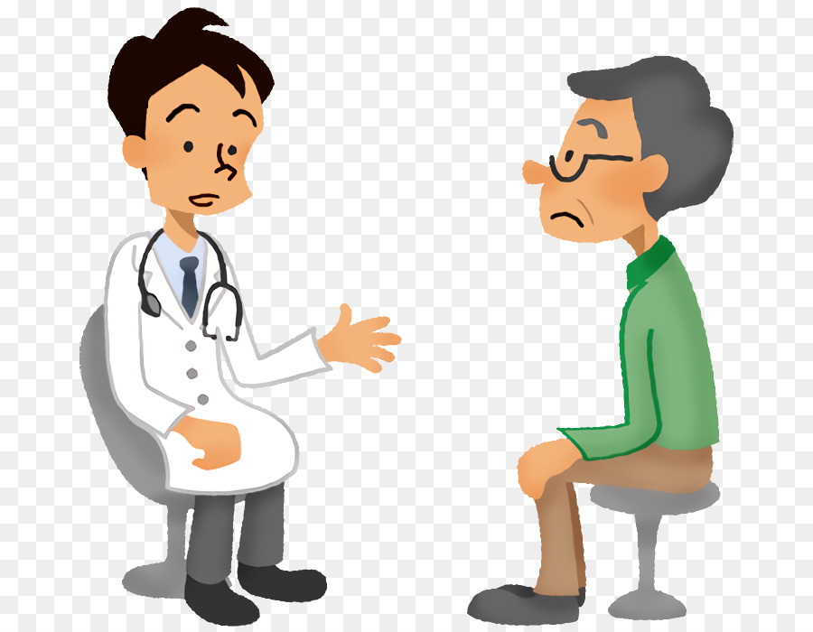 cartoon conversation sharing job physician