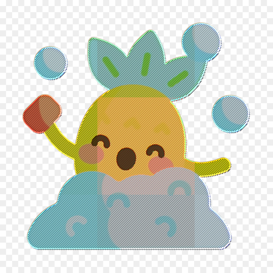 Pineapple Character icon Shower icon