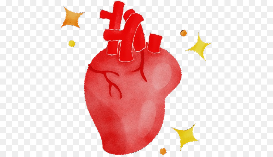 red heart hand finger thumb