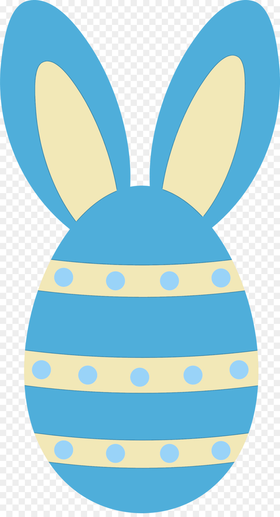easter egg with bunny ears