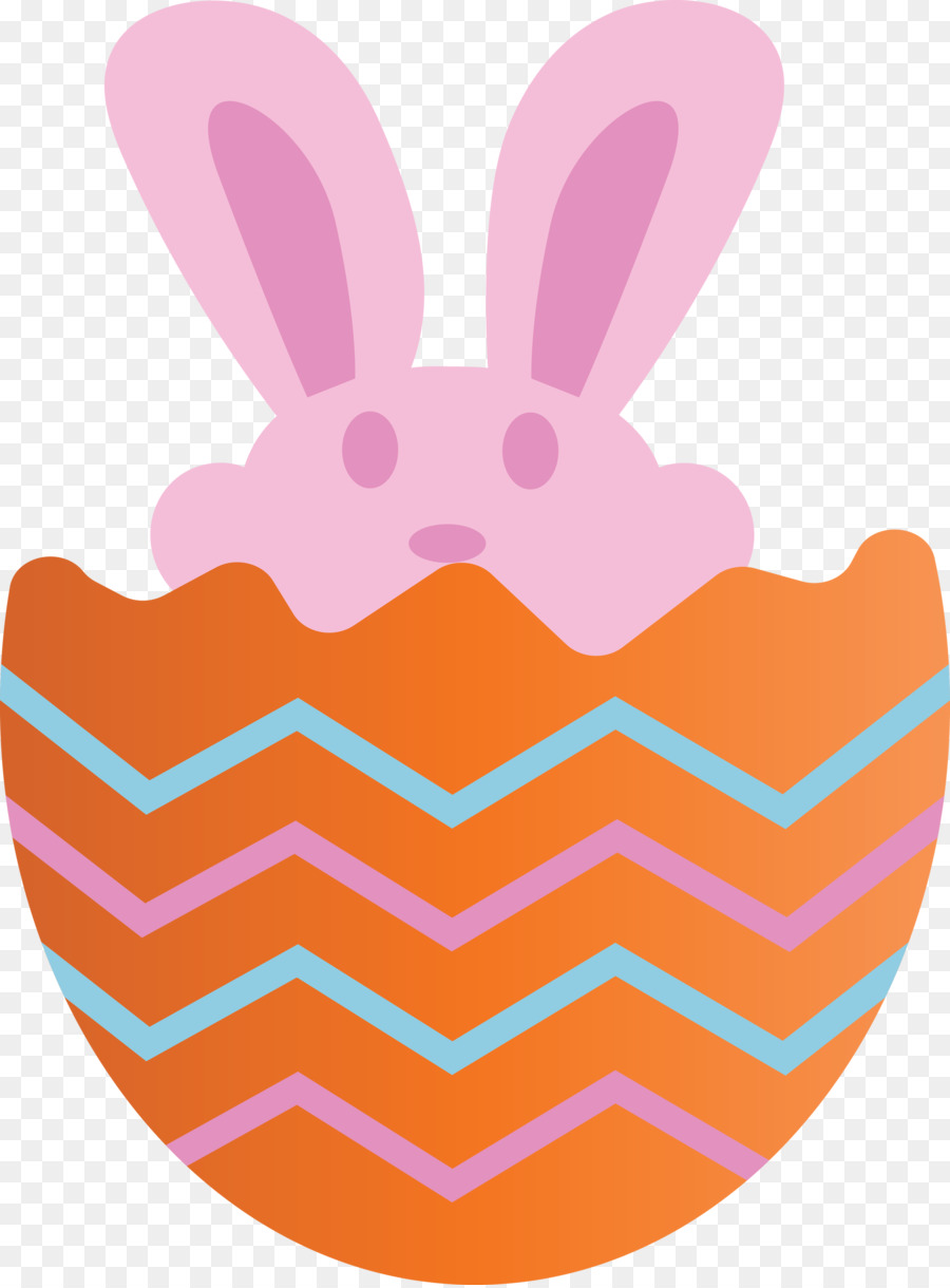 Bunny in Egg Happy Easter Day - 
