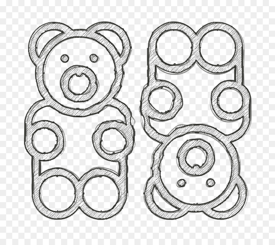 Gummy bear icon Food and restaurant icon Candies icon