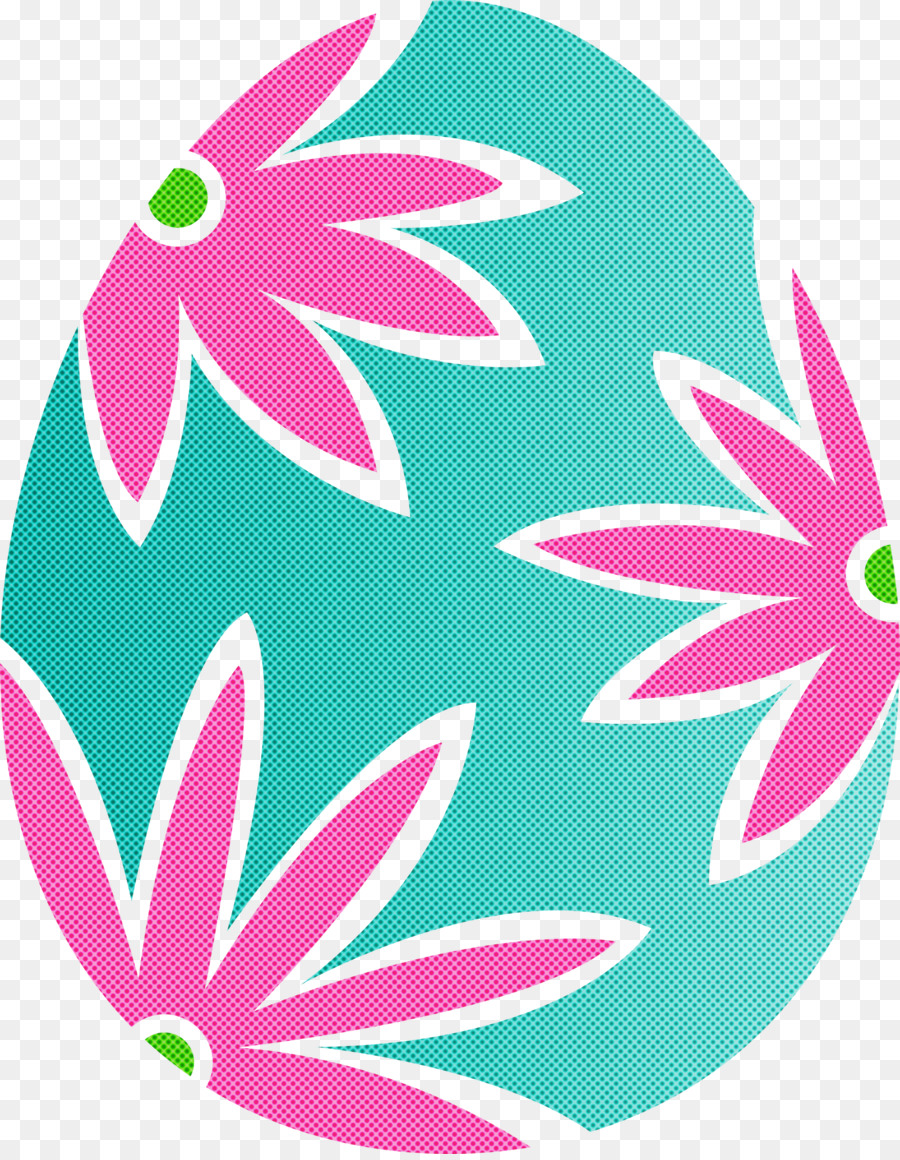 Giorno di Pasqua felice dell'uovo di Pasqua floreale del fiore dell'uovo di Pasqua - 