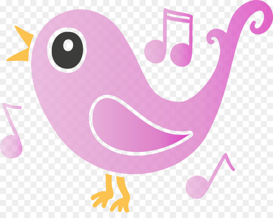 uccello rosa sorriso - 