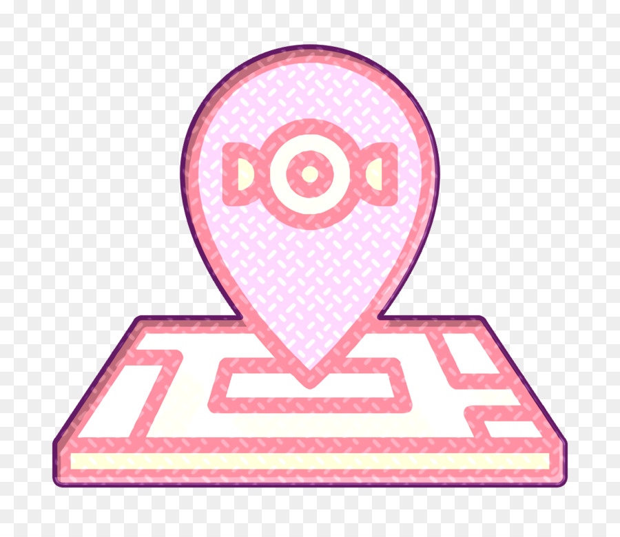 Maps and location icon Candies icon Location icon
