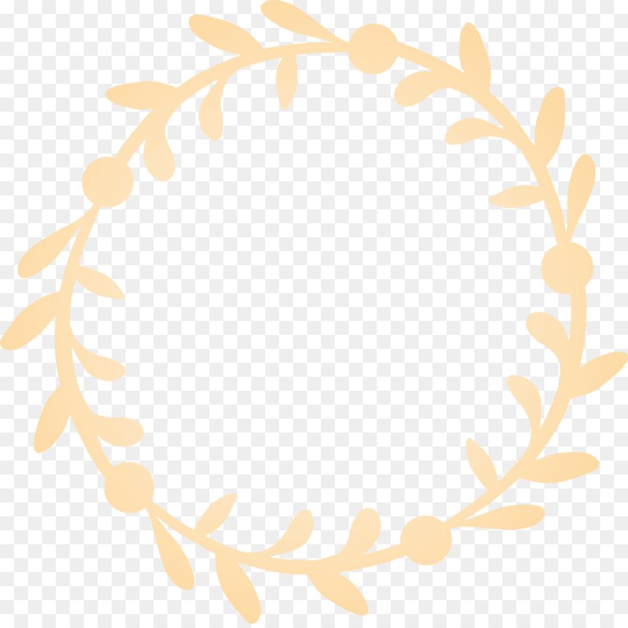 leaf beige circle