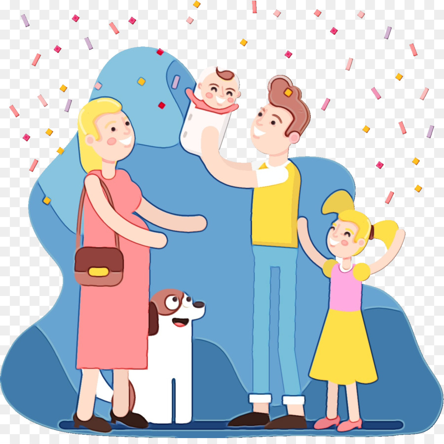 cartoon sharing family pictures
