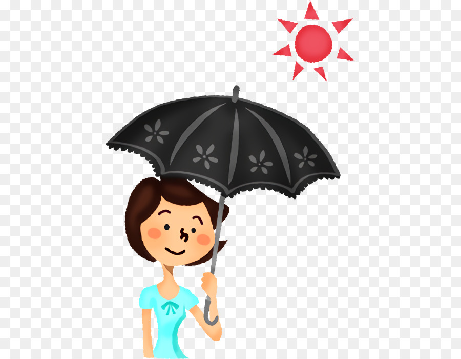 Regenschirm Cartoon Lächeln - 