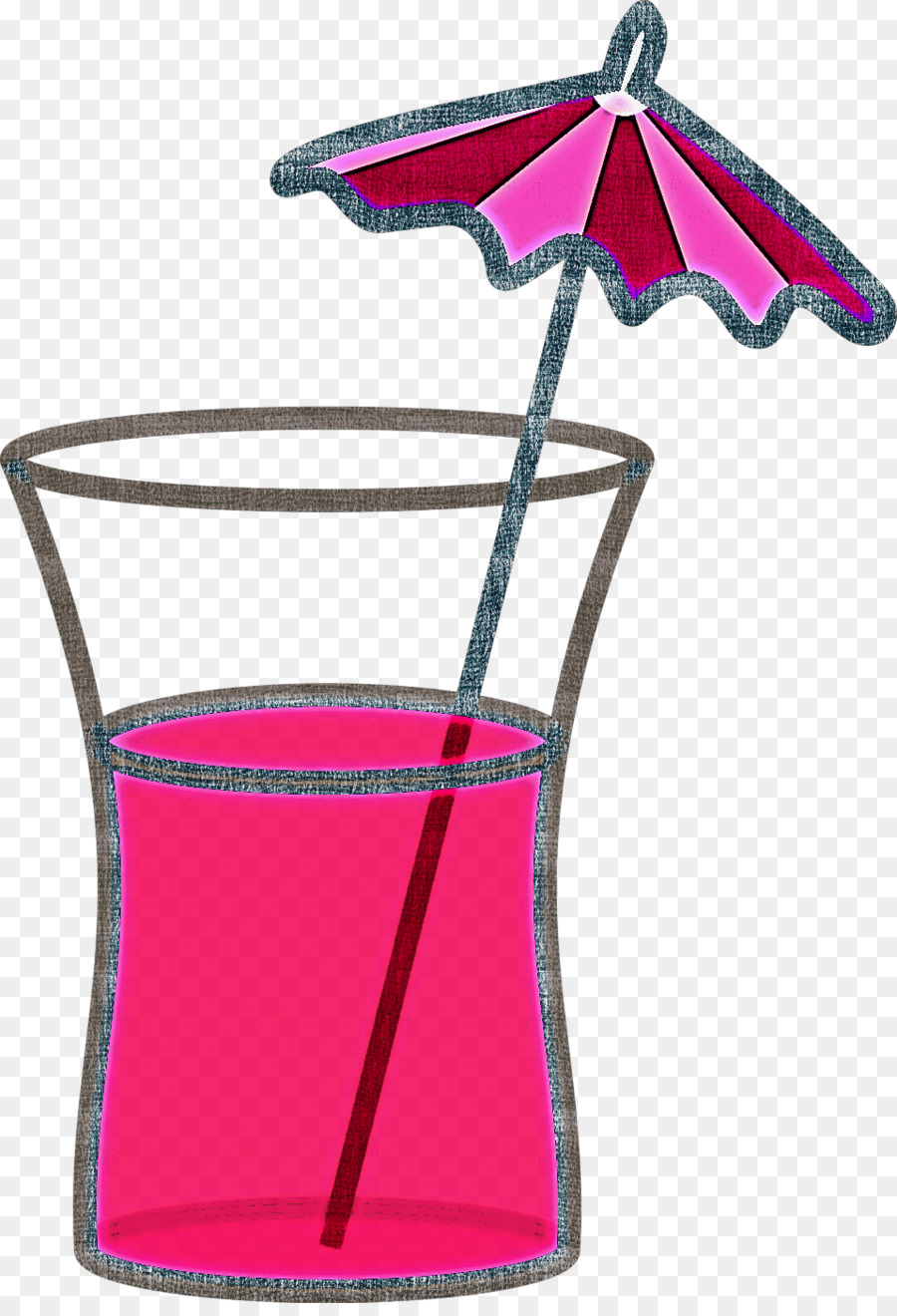rosa Trinkgeschirr Magenta Glas - 