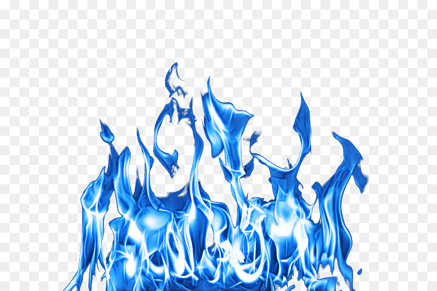 blue water electric blue font flame