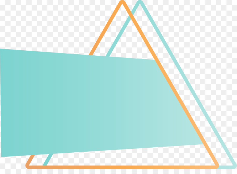 turquoise aqua line teal triangle