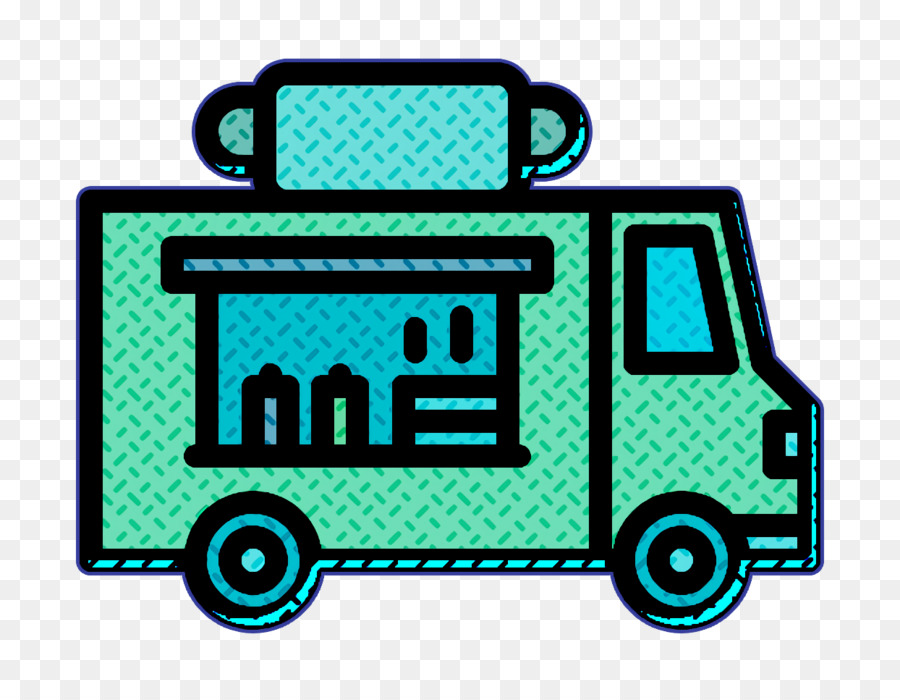 Biểu tượng thức ăn nhanh Biểu tượng xe tải thực phẩm - 