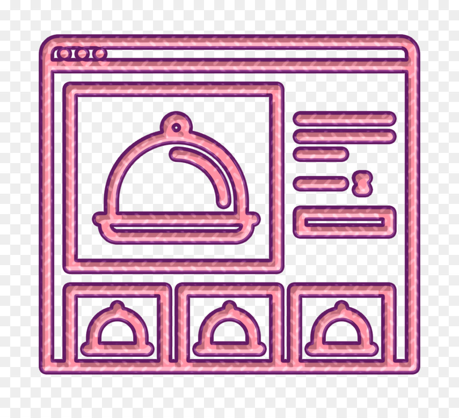 Online order icon Food Delivery icon Website icon