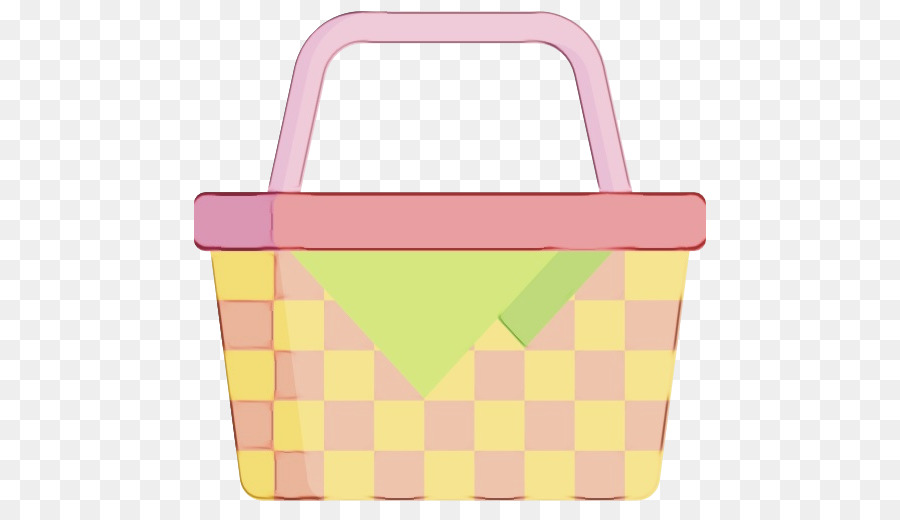 pattern rectangle pink m basket