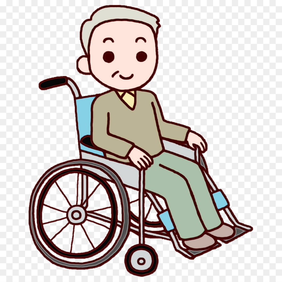 wheelchair cartoon area headgear behavior