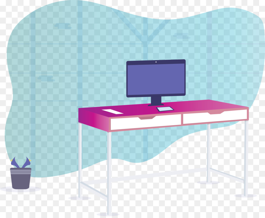 angle line purple desk table