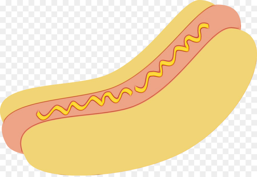 Hot Dog gelbe Schrift Schuhfrucht - 