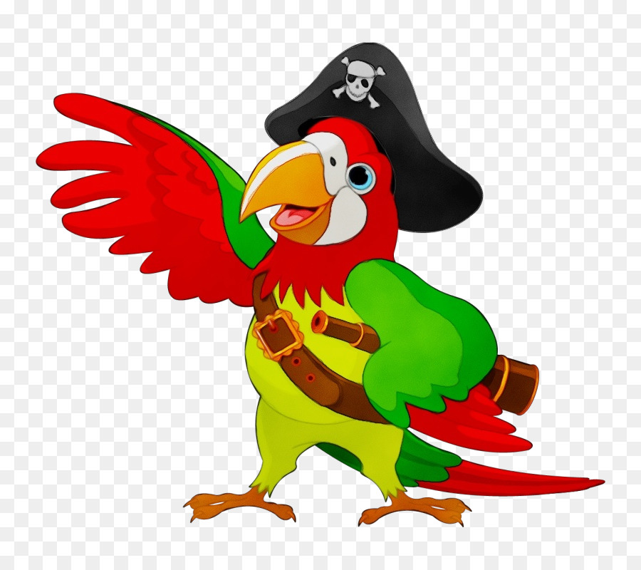 pappagalli uccelli pirateria parlante esente da diritti - 